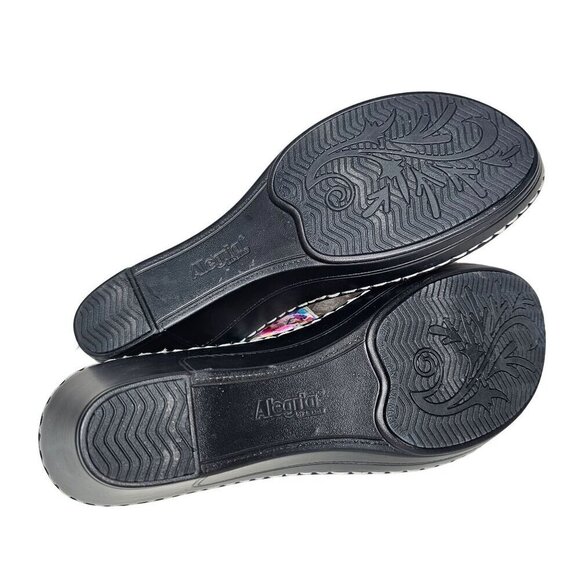 Alegria by PG Lite Loti Leather Blooms Floral Wedge Slide Sandal Multicolor 42 - Picture 5 of 12